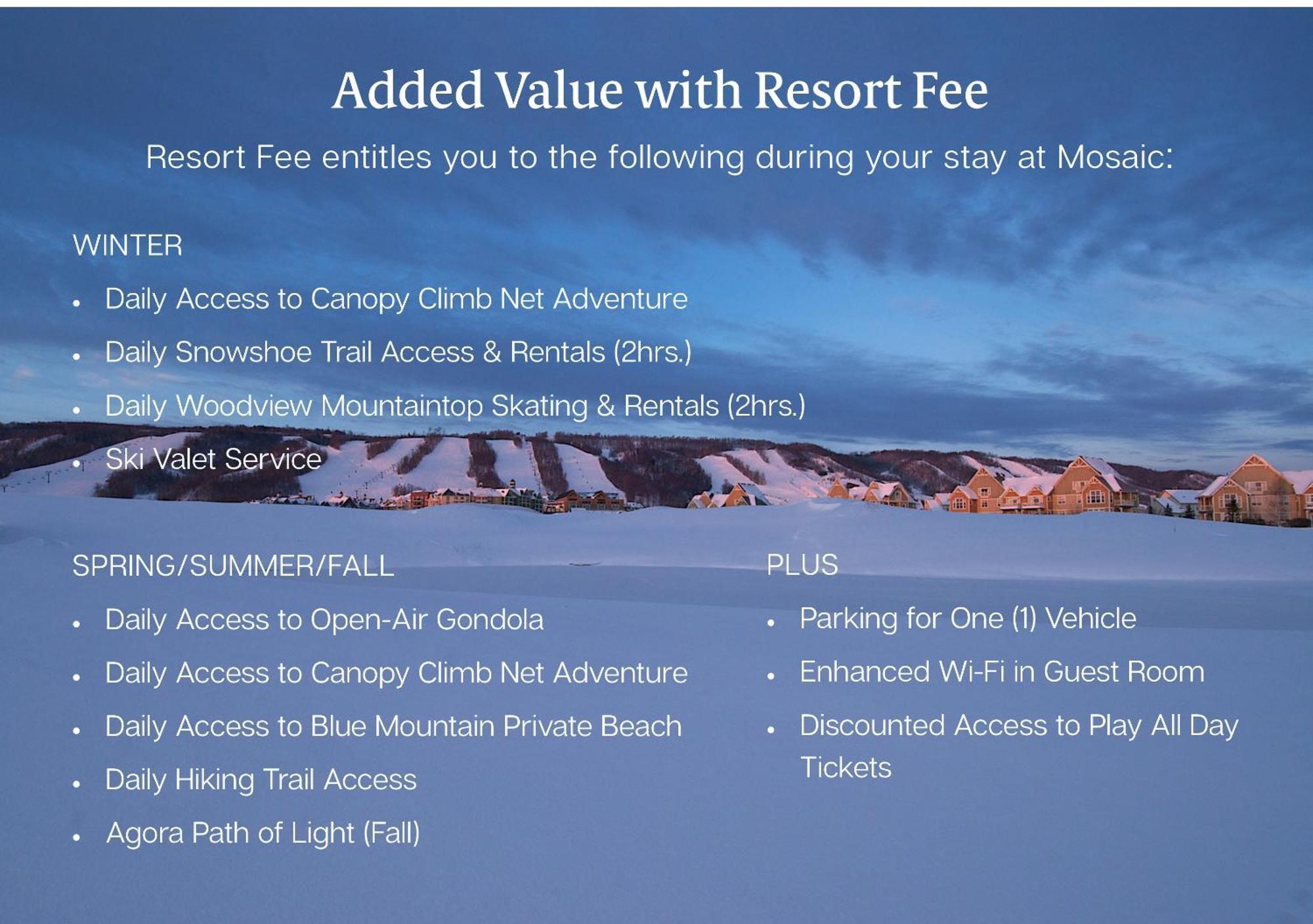 Blue Mountain Resort Mosaic Suites Blue Mountains Buitenkant foto
